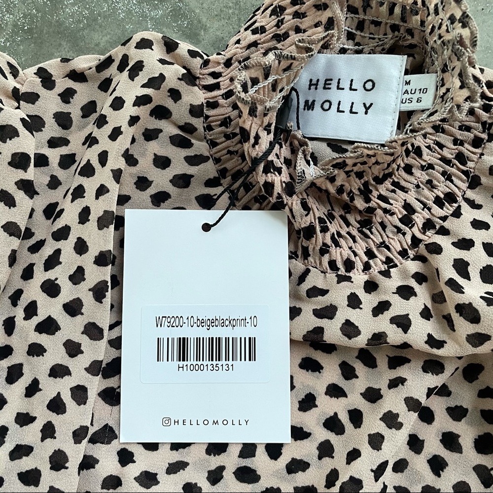 HELLO MOLLY Don’t Take It Personal Beige Dress - Picture 12 of 16